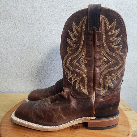 Tony Lama Americana 7956 Boots Mens Size 8.5 Brown Leather Western Cowboy main image 7